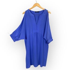 BCBGMaxAzria Periwinkle Dress 100% Silk size Large